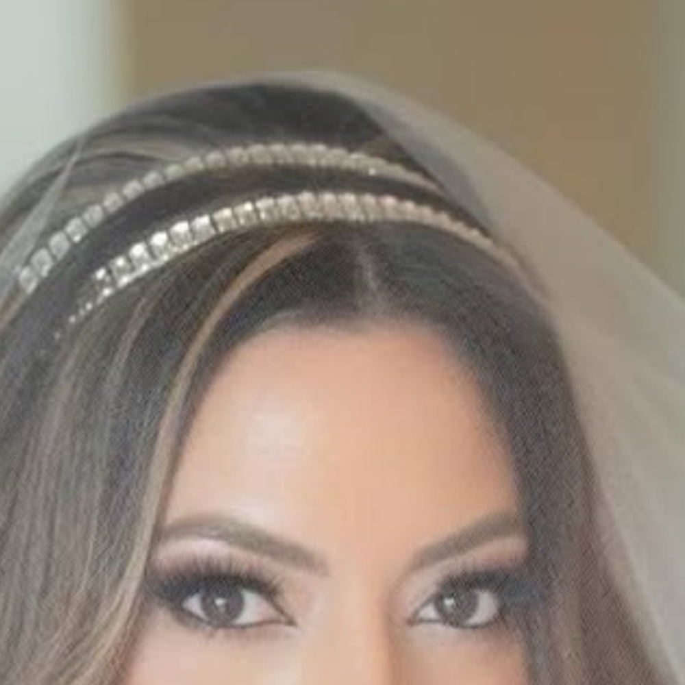SOLD Kendra Scott : Crystal Baguette Headbands in Silver